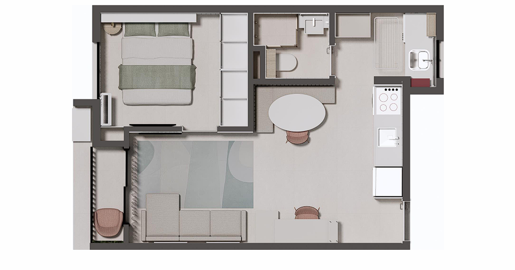 Layout do apartamento